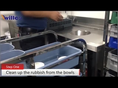 Mesin Cuci Piring Rumah Makan Tipe Hood Mesin Cuci Piring Dapur Komersial Multifungsi